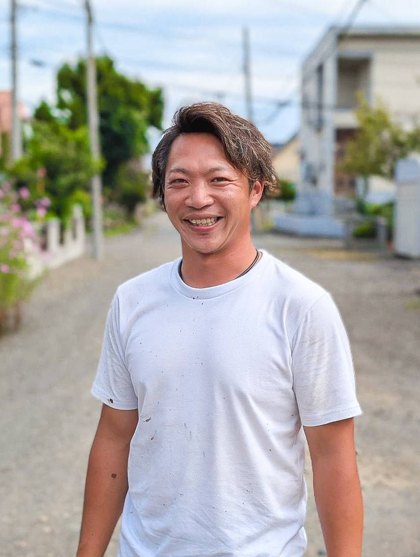 塗装屋さんのホームページ用プロフィール写真